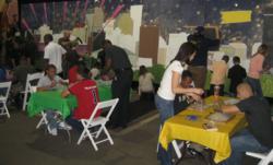 Stephan Wanger, Paragons of New Orleans, Louisiana Superdome, Mardi Gras Beads, Recycling, Mosaics